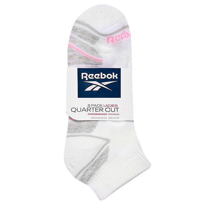 Reebok Ladies Quarter, Low Cut Sock (8 Pack)